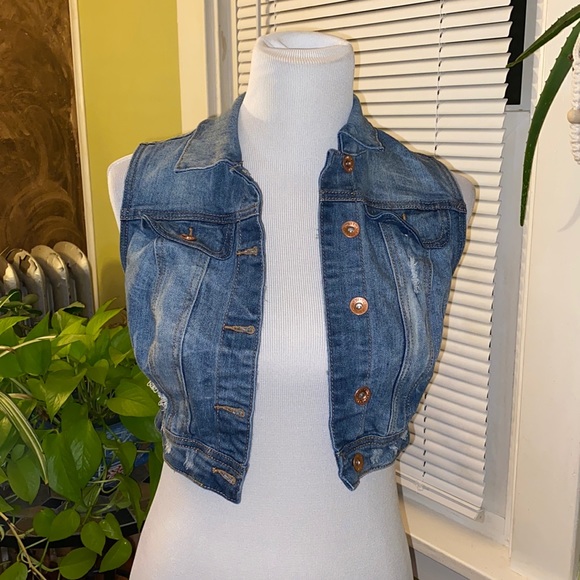 YMI Tops - Denim Jacket Vest